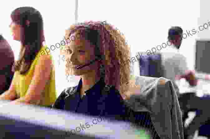 A Businesswoman Wearing A Telephone Headset Speaking To A Client Using The Telephone And Internet: Debtors Anonymous Conference Approved Literature