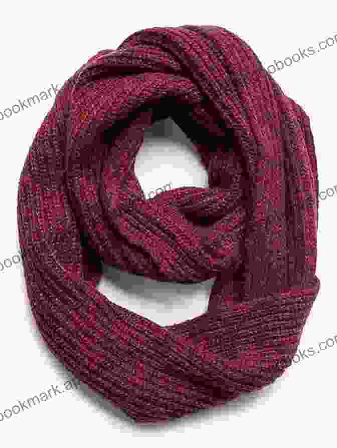 A Cozy Knitted Infinity Scarf In A Warm Rust Color, Perfect For Winter Days. Scarves In The Round: 25 Knitted Infinity Scarves Neck Warmers Cowls And Double Warm Tube Scarves