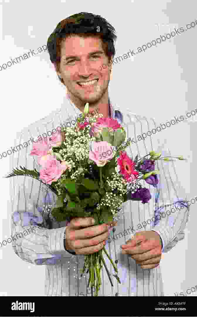 A Man And Woman Embrace, Holding A Bouquet Of Flowers. I Brought Her Flowers (A Short Romance Tale)