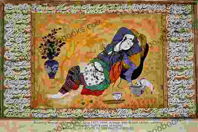 A Painting Depicting A Persian Poet Writing In A Garden. The Edge Of The Prairie: A Glance Into The Persian Style Poetry