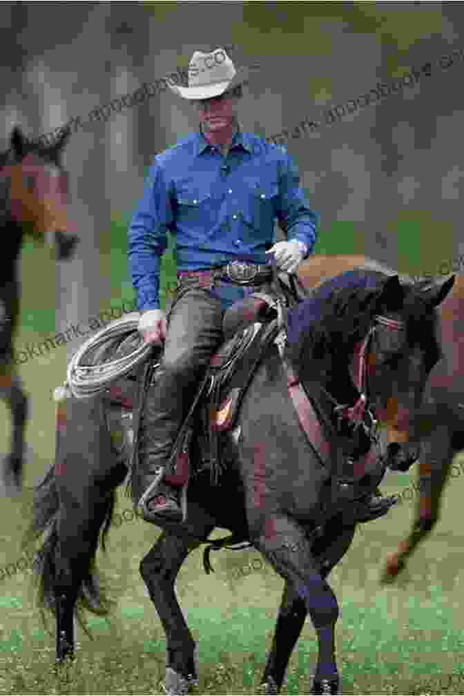 A Rugged Cowboy On Horseback Riding Through A Dense Forest Trail From St Augustine (Cracker Western)