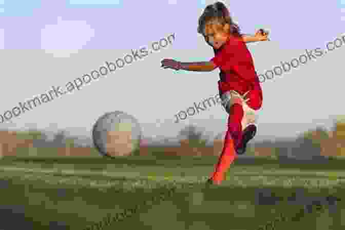 A Young Girl, Her Face Beaming With Determination, Kicks A Soccer Ball With Precision, Symbolizing The Indomitable Spirit And Passion That Fuels Young Athletes. Graded Chinese Reader: HSK 2 (300 Words Level): The Sports Boys And Other Stories