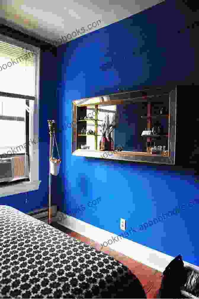 An Accent Wall Painted A Bright Blue Color. Overlay Crochet: 10 Projects Add Dimension And Style To Your Home