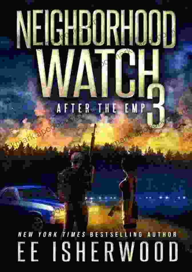 Book Cover Of Neighborhood Watch After The Emp, Featuring A Group Of People Standing On A Rooftop Overlooking A Devastated City. Neighborhood Watch 2: After The EMP