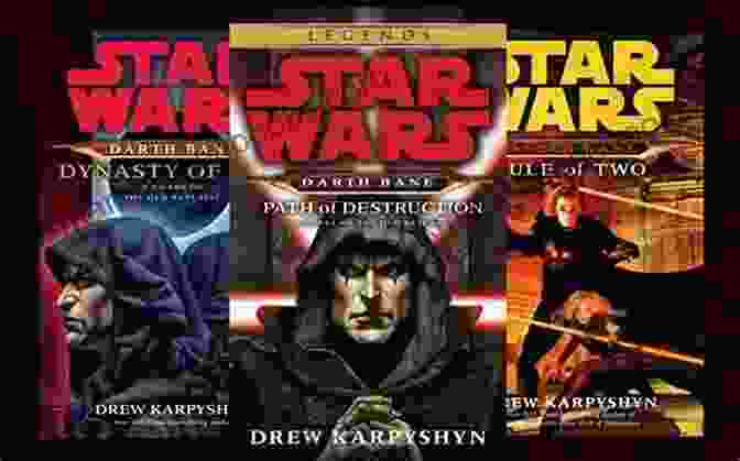 Captivating Cover Art Of The Darth Bane Trilogy Legends, Featuring Darth Bane Shrouded In Darkness Darth Bane: Star Wars Legends 3 Bundle: Path Of Destruction Rule Of Two Dynasty Of Evil (Star Wars: Darth Bane Trilogy Legends)