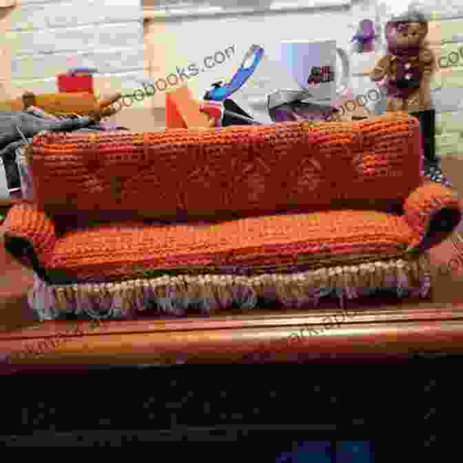 Crocheted Central Perk Couch With Miniature The One With All The Cross Stitch: 21 Unofficial Patterns For Fans Of Friends