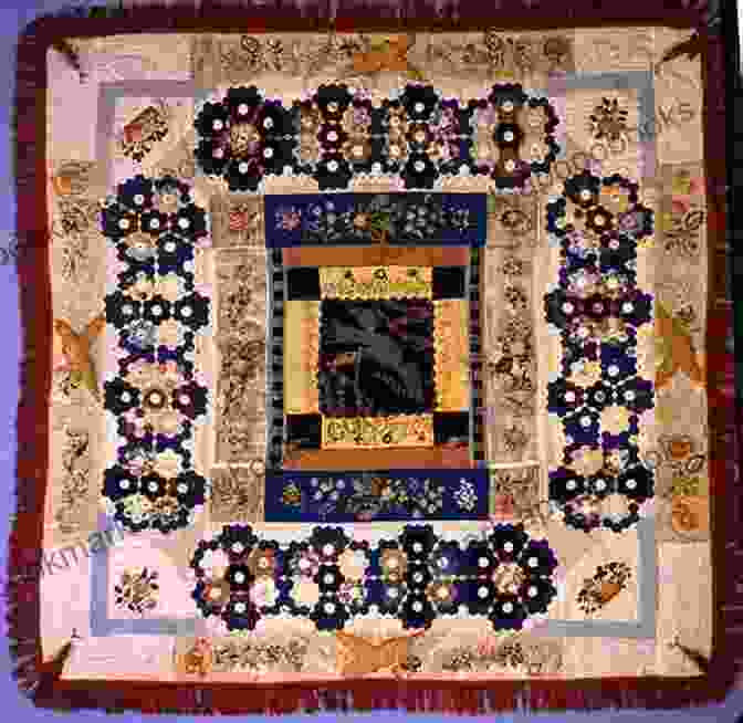 Elegant Quilt With Intricate Floral Embroidery, Attributed To Mary Todd Lincoln A Country S Call: Civil War Quilts And Stories Of Unsung Heroines