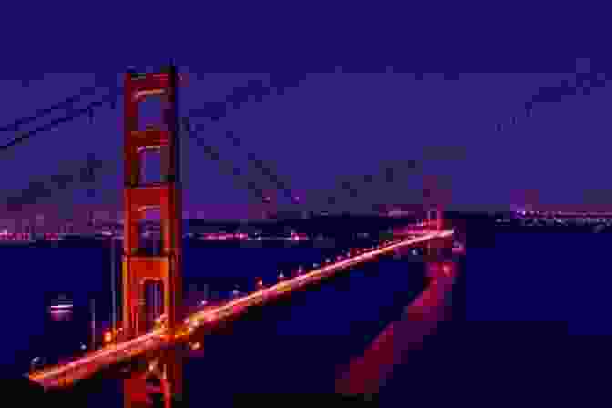 Golden Gate Bridge Glowing With Colorful Lights Reflecting On The Water San Francisco S Bay Bridge Lights: A Personal Collection Of Photographs Of The San Francisco Oakland Bay Bridge Lights