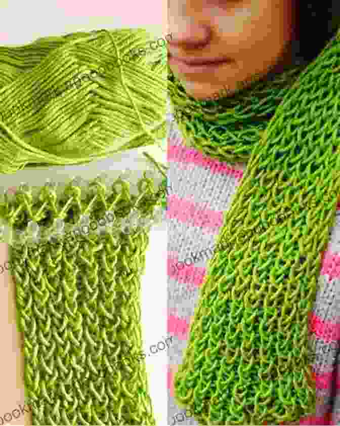 Image Of A Woman Using A Loom To Knit A Vibrant Scarf Loops And Twists: 6 Fun Knitting Without Needles Projects