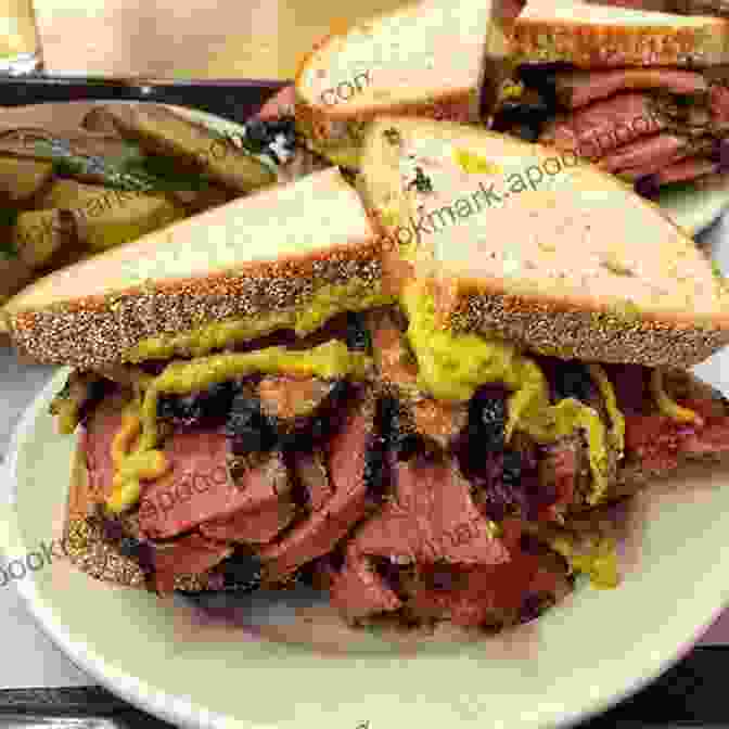 People Enjoying Pastrami Sandwiches At Katz's Delicatessen In New York City, New York. On The Dirty Plate Trail: Remembering The Dust Bowl Refugee Camps (Harry Ransom Humanities Research Center Imprint Series)