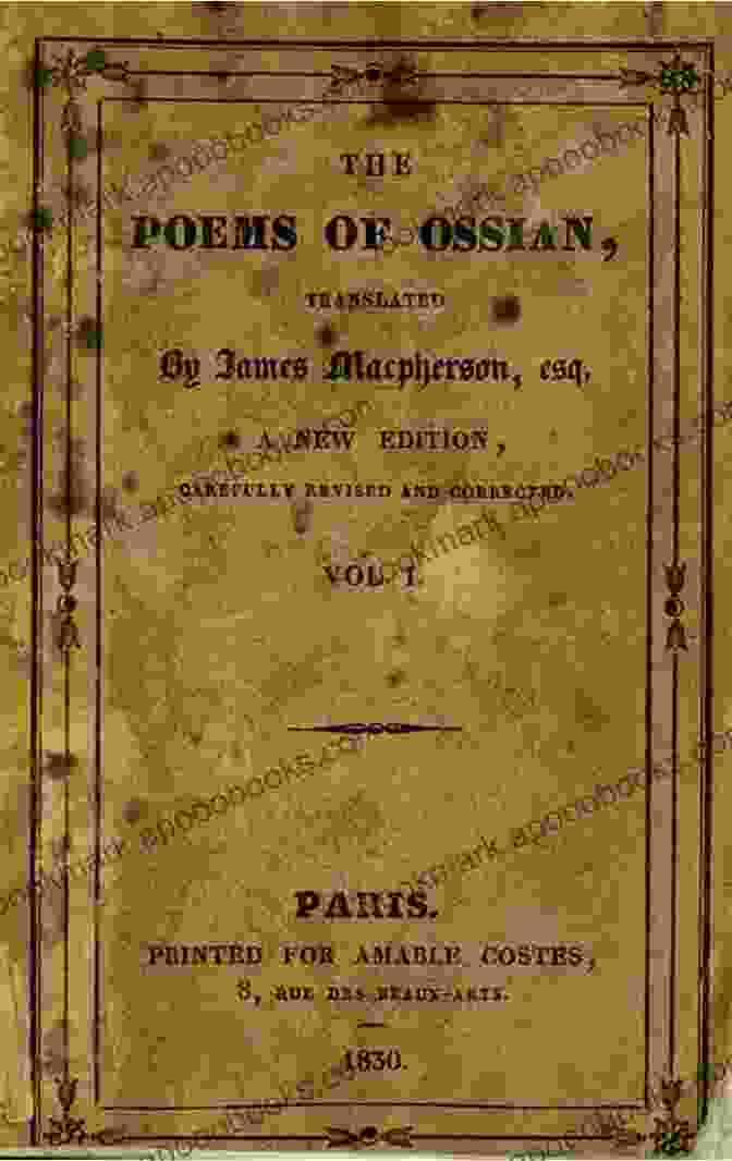 Poems Of Ossian Book Cover Poems Of Ossian James Macpherson