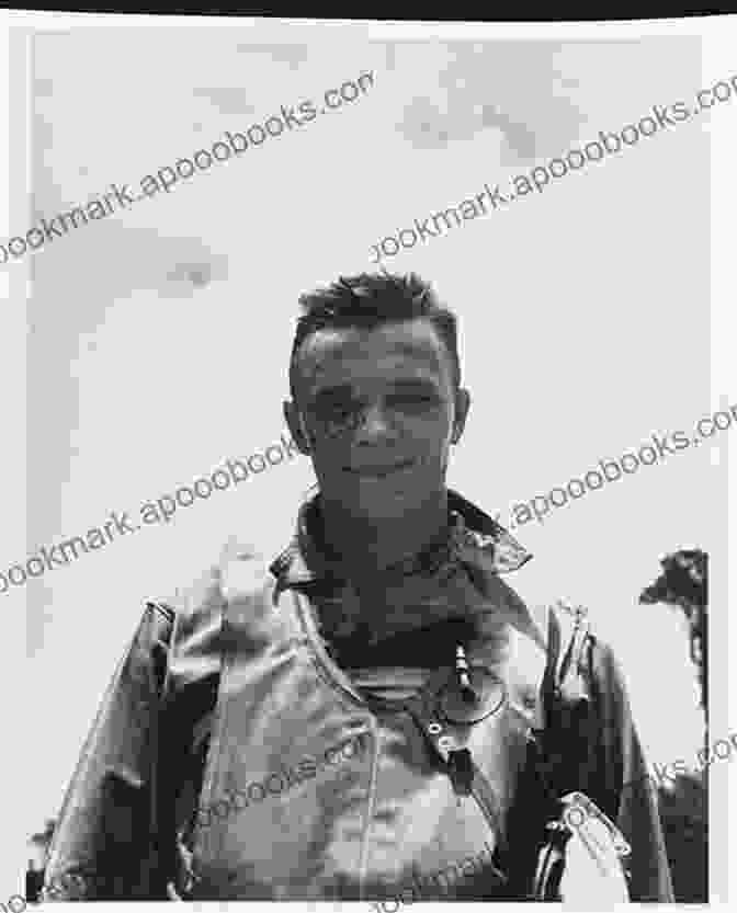 Portrait Of Earl Rogers, A Legendary Aviator Wearing A Flight Helmet Flying The Rim Earl Rogers