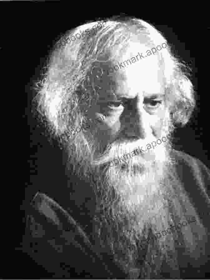 Rabindranath Tagore Holding A Flower Close To His Heart One Night Rabindranath Tagore