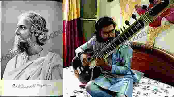 Rabindranath Tagore Playing The Sitar One Night Rabindranath Tagore