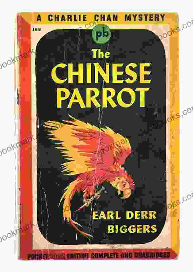 The Chinese Parrot Book Cover, Featuring A Vibrant Parrot Perched On Charlie Chan's Shoulder The Chinese Parrot (The Charlie Chan Mysteries)