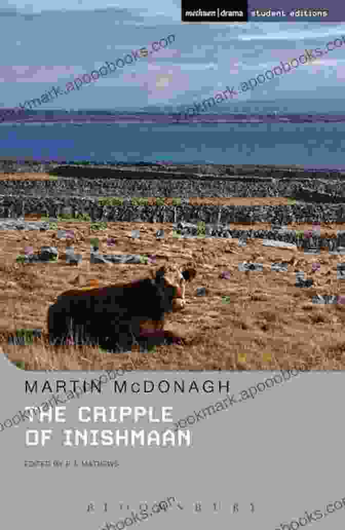 The Cripple Of Inishmaan Book Cover Featuring A Desolate Irish Landscape With A Small Cottage And A Man Standing Alone The Cripple Of Inishmaan (Modern Plays)